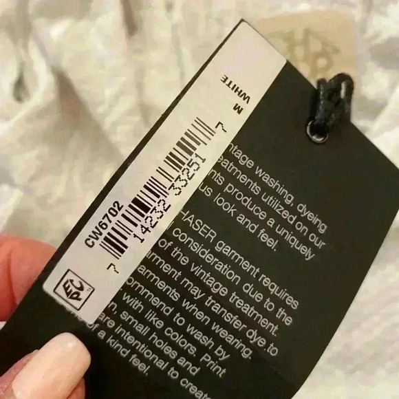 Chaser Womens cold shoulder long sleeve thin waffle print white casual NEW top - Picture 8 of 13